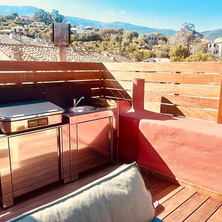 בסטיה Pepites Bastiaises Piazza D'A Appartement Roof Top Vue Mer מראה חיצוני תמונה