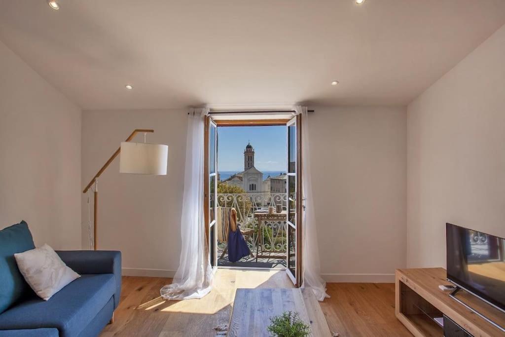 בסטיה Pepites Bastiaises Piazza D'A Appartement Roof Top Vue Mer מראה חיצוני תמונה