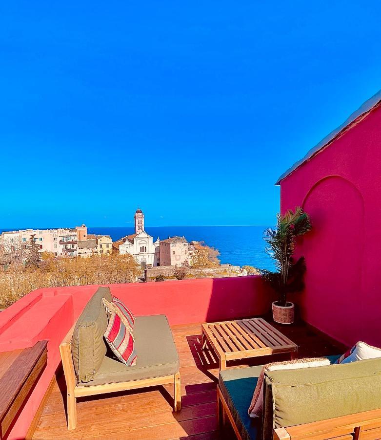 בסטיה Pepites Bastiaises Piazza D'A Appartement Roof Top Vue Mer מראה חיצוני תמונה